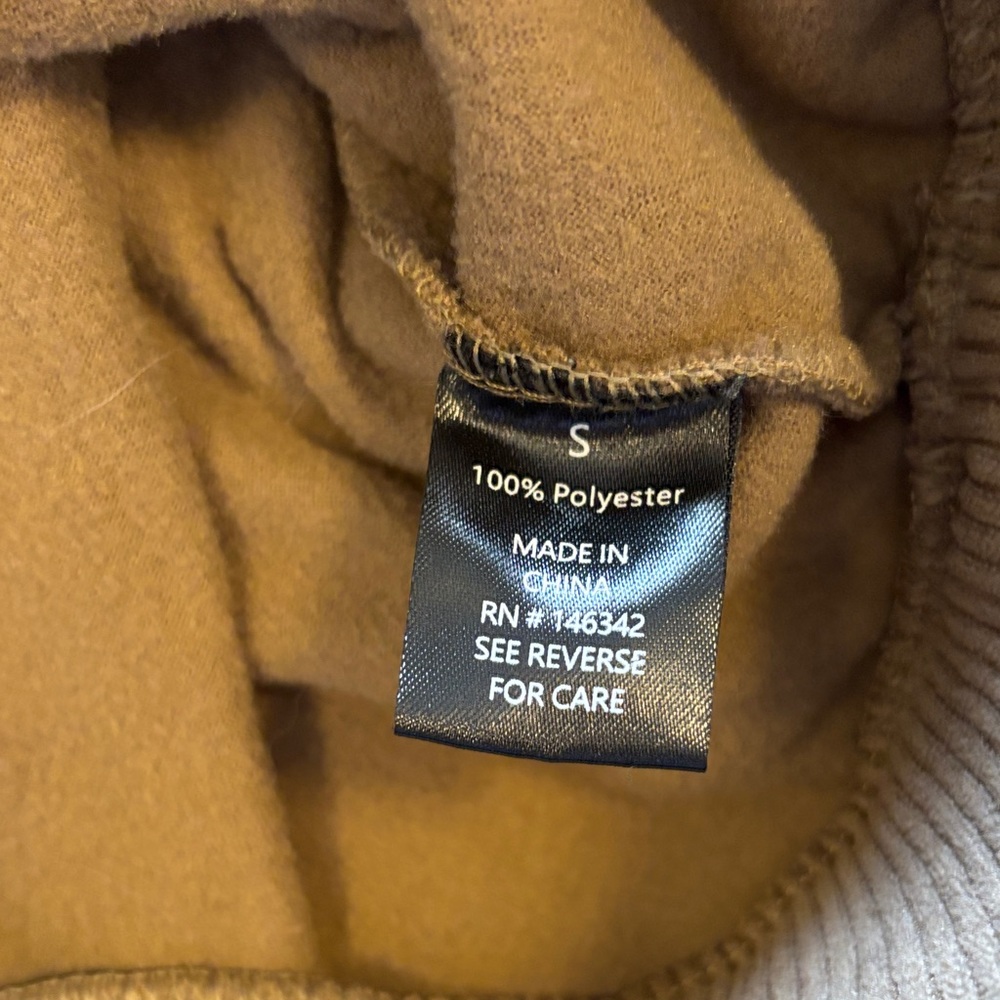 Members Only dark Tan Ribbed Hoodie - Picture 6 of 7